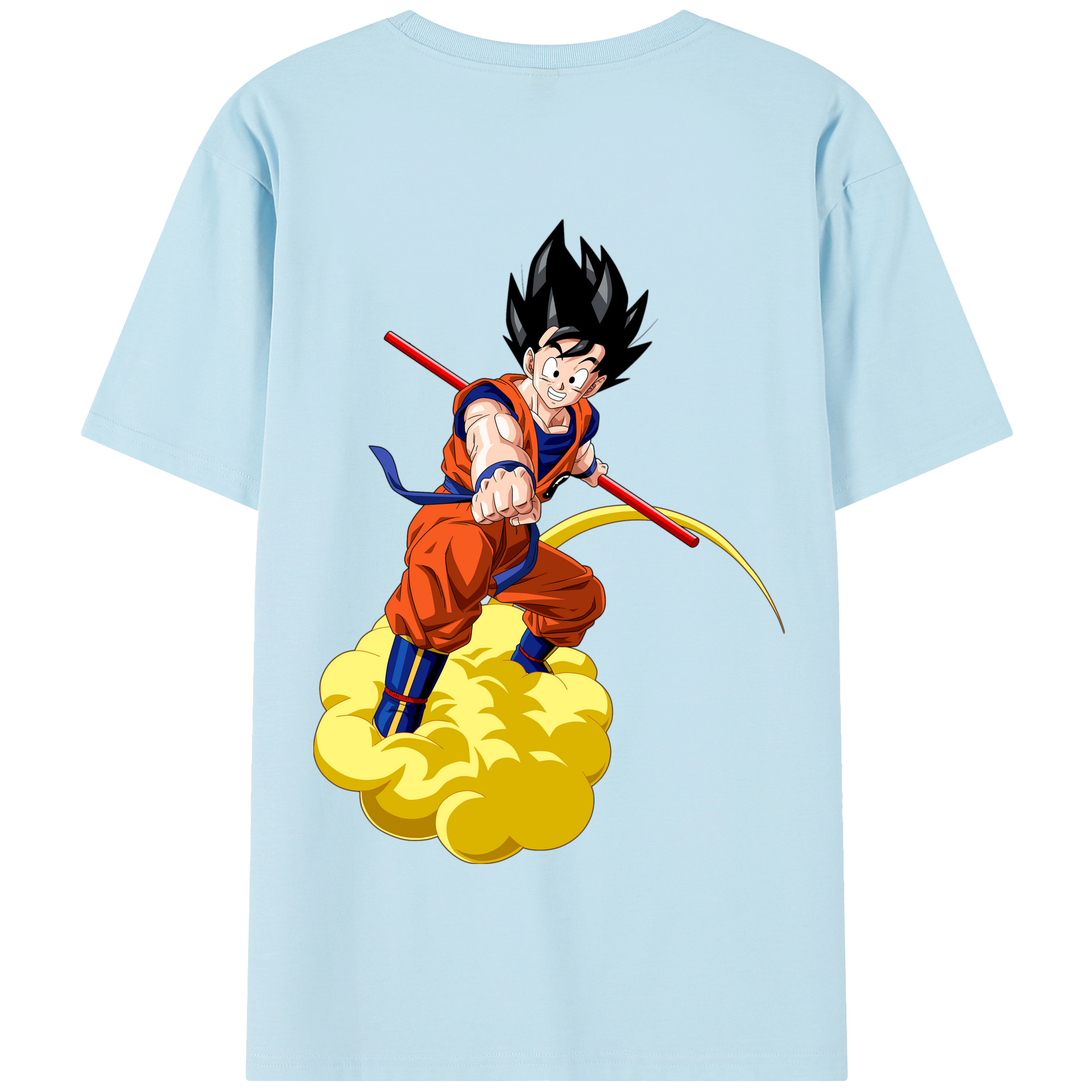 （画像用） ドラゴンボール 孫 悟飯（そんごはん）DRAGON BALL Son Gohan 綿100％半袖Tシャツ（背面プリント）